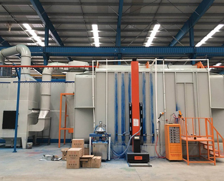 旋风回收喷粉室